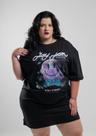 Vestido camisetao oversized feminino smile neon moon preto - jayjam rockwear