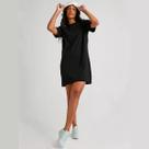 Vestido Camisetão Oversized Femino Estilo Rua Liso Vestido Camisetão Oversized Femino Estilo Rua Liso