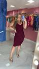 Vestido canelado em tricô com detalhe na lateral tamanhoÚnico