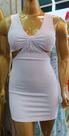 Vestido canelado feminino