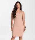 Vestido Canelado Feminino Select Marrom