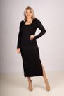 Vestido Canelado Luz Midi Feminino L amour Vestido Canelado Luz Midi Feminino L amour