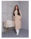 Vestido canelado Off white T/M/gg