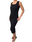 Vestido Canelado Ribana Midi Casual Feminino