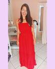 Vestido Carla poa vermelho