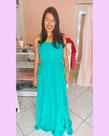 Vestido Carla verde bandeira