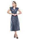 Vestido Cartagena Couro Legítimo Pele Mania - PV2948