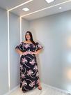 Vestido Casual de Verão Boho Simples e Estampado para Uso Diário, Plus Size (Estampa Estampa total Casual Boho T