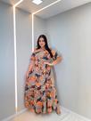 Vestido Casual de Verão com manga Simples e Estampado para Uso Diário, Plus Size (Estampado Geométrico Casual Pa