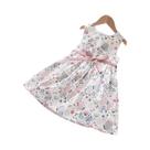 Vestido Casual De Verão Para Meninas Com Estampa De Borboleta E Decote Redondo Estilo Coreano Para