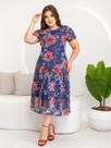 Vestido Casual Elegante Midi Rodado Evangélico com Manga Vestido Casual Elegante Midi Rodado Evangélico com Manga