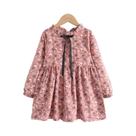 Vestido Casual Floral Para Meninas, Roupas De Princesa Para Crianças De 2 a 8 Anos, Outono E