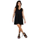 Vestido Casual Leve Gola V Vestido Casual Leve Gola V