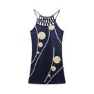Vestido Casual Verão 2024 - Malha com Cinto e Impressão Vestido Casual Verão 2024 - Malha com Cinto e Impressão
