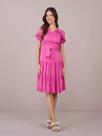 Vestido celia viscose pink tata martello Vestido celia viscose pink tata martello