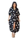 Vestido Chemise Camisão Longo Midi Manga Princesa Luxo 3/4