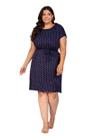 Vestido Chemise Curto Poá de Viscose Vestido Chemise Curto Poá de Viscose