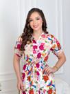 Vestido Chemise Floral Midi Prometida Roupas
