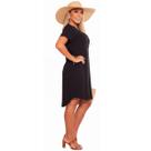 Vestido Chemise Preto Leve Elegante, Versátil e Confortável