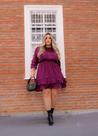 Vestido Chiffon Curto Plus Size
