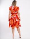 Vestido chiffon laranja dona charme