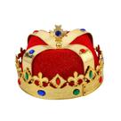 Vestido chique de Halloween Crown Hat Toy King Game vermelho para adultos