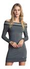 Vestido Ciganinha Manga Longa Elastano Vestido Ciganinha Manga Longa Elastano