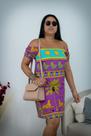 Vestido Ciganinha Michele Roxo