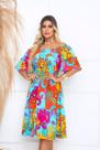 Vestido Ciganinha Midi Moda Evangélica Lastex Com Elástico - s06