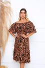 Vestido Ciganinha Midi Moda Evangélica Lastex Com Elástico - s08