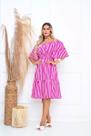 Vestido Ciganinha Midi Moda Evangélica Lastex Com Elástico - s09