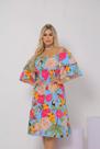 Vestido Ciganinha Midi Moda Evangélica Lastex Com Elástico - s23