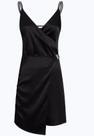 Vestido Ckj Viscose Cetim Com Fivela Vestido Ckj Viscose Cetim Com Fivela