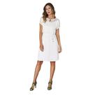Vestido Clássico elegante Off White Miravest - MGR Boutique