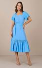 Vestido cleide tata martello viscose azul