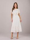 Vestido cleuza chiffon off white tata martello