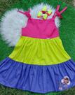Vestido colorido tamanho 6 anos Vestido colorido tamanho 6 anos