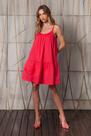 Vestido com babado e entremeios Vestido com babado e entremeios