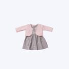 Vestido Com Bolero Bebê Menina Vigat 2000 Cinza