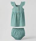 Vestido com Calcinha Bebê Trick Nick Verde