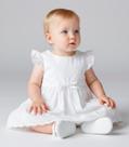 Vestido com Calcinha Infantil Trick Nick Bege