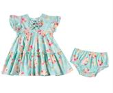 Vestido com calcinha suedine bebê lolô