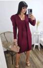 Vestido com cardigã/ conjunto luiza