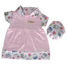 Vestido com chapéu para bebê prematuro menina
