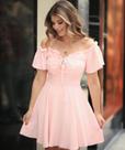 Vestido Com Detalhe Franzido