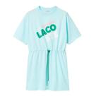 Vestido Com Estampa De Cintura Elástica De Algodão Orgânico EF5645