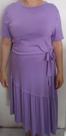 Vestido com faixa tam. g roxo