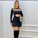 Vestido cor da foto