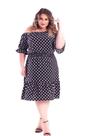 Vestido crepe preto