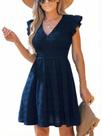 Vestido CUPSHE, de verão, sem mangas, vestido, mini azul marinho, feminino, M